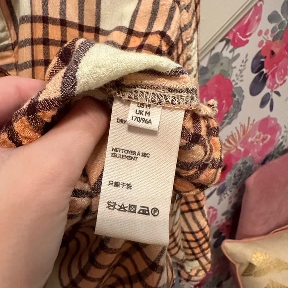 Free People Pacific Dawn Plaid Blouse - Picture 5 of 5